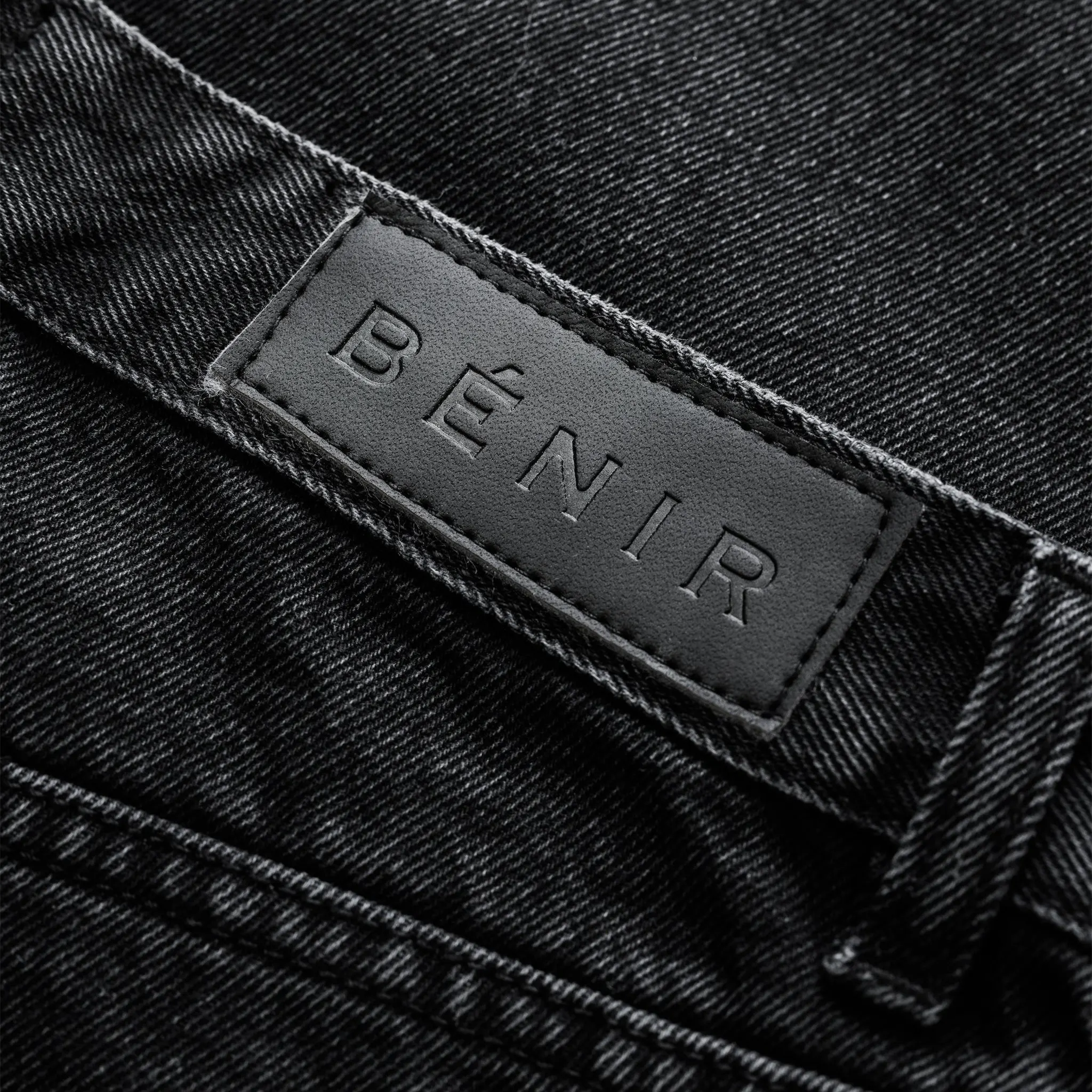 Detailed View of Bénir Clothing Relaxed Carpenter Black Jeans CARP-BLK